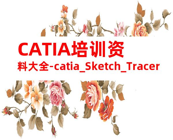 CATIA培训资料大全-catia_Sketch_Tracer