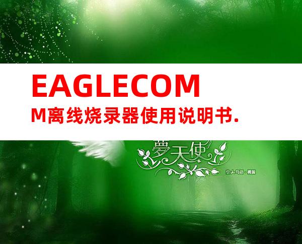 EAGLECOMM离线烧录器使用说明书.