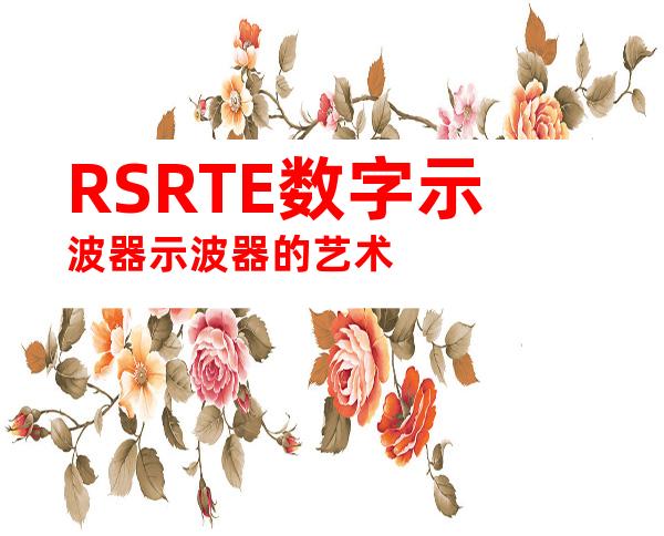 RSRTE数字示波器示波器的艺术