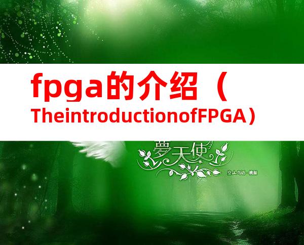 fpga的介绍（TheintroductionofFPGA）