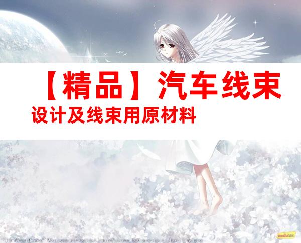 【精品】汽车线束设计及线束用原材料