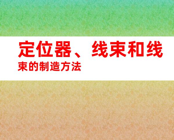 定位器、线束和线束的制造方法