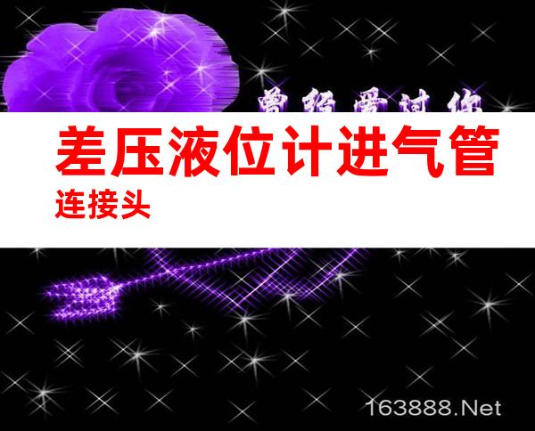 差压液位计进气管连接头