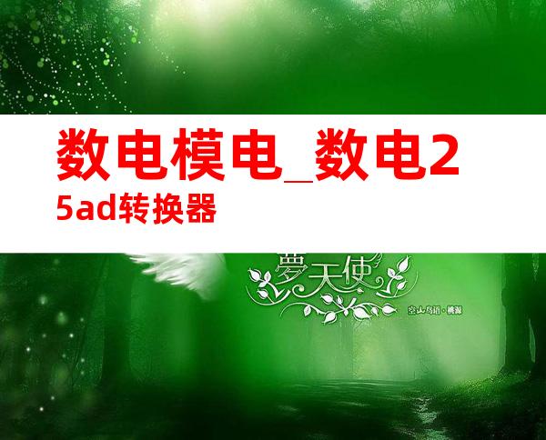 数电模电_数电25ad转换器