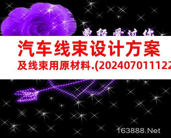 汽车线束设计方案及线束用原材料.(20240701112251)