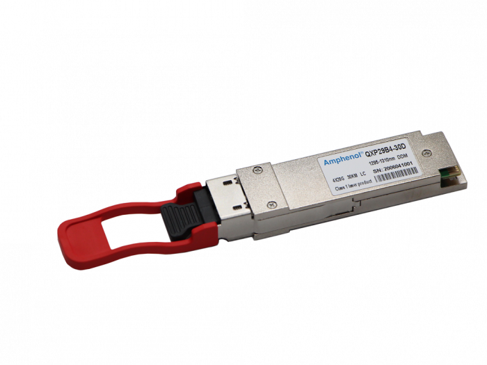 Amphenol 100Gb s QSFP28收发器 QXP29B4-80D-P产品图纸