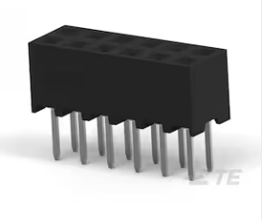 TE AMPMODU 2 mm连接器 2MM-R-D07-VT-02-F-TB产品图纸
