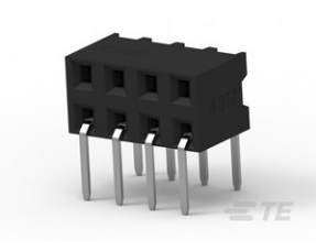 TE AMPMODU 2 mm连接器 2MM-R-D04-HT-02-F-TR产品图纸