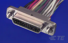 TE 微型和纳米微型 D 连接器 1532177-1产品图纸