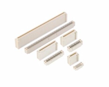 Amphenol Bergstak® 0.80mm 毫米间距夹板连接器 61082-041400LF产品图纸